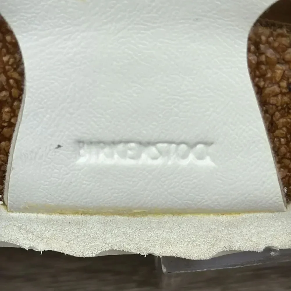 Birkenstock Rio Birko Flor White Leather Women’s Sz 3/EU 34 Slingback Sandals